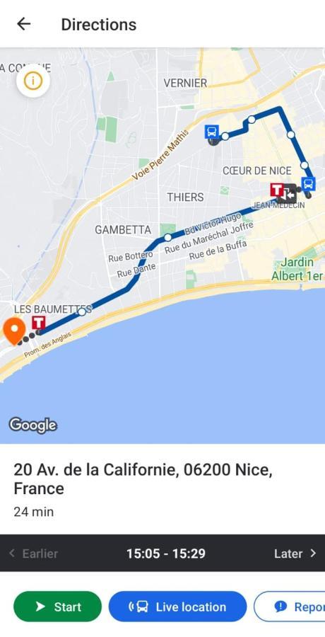 Magnifique Appartement 60M2 ,3 Pieces , Equipee,Tres Lumineux, 2 Minutes A Pied De La Plage Ницца Экстерьер фото
